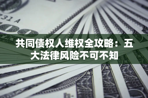 武汉共同债权人维权全攻略：五大法律风险不可不知