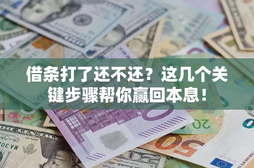 武汉借条打了还不还？这几个关键步骤帮你赢回本息！