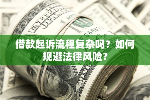 武汉借款起诉流程复杂吗？如何规避法律风险？
