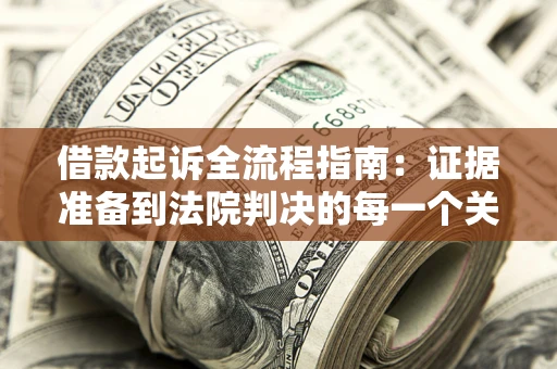 武汉借款起诉全流程指南：证据准备到法院判决的每一个关键步骤