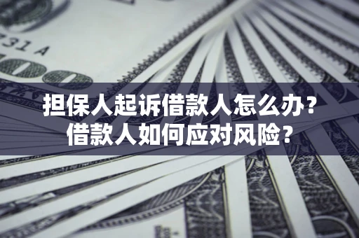 武汉担保人起诉借款人怎么办？借款人如何应对风险？