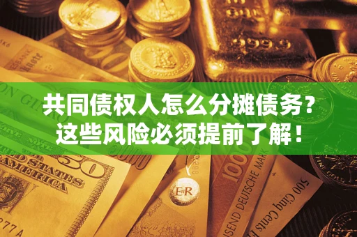 武汉共同债权人怎么分摊债务？这些风险必须提前了解！